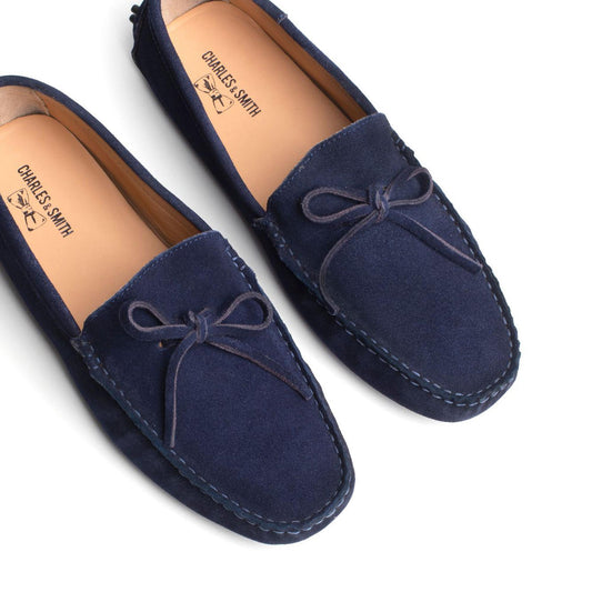 ANDY mocassins à lacets marine