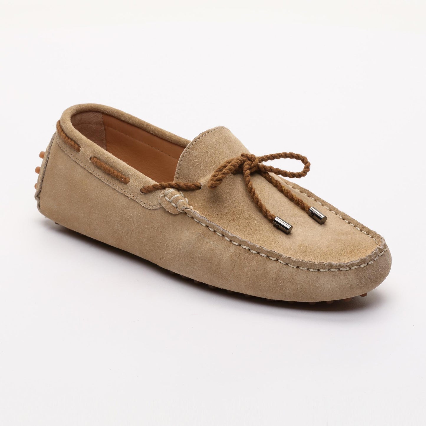BUTLER mocassins à lacets beige
