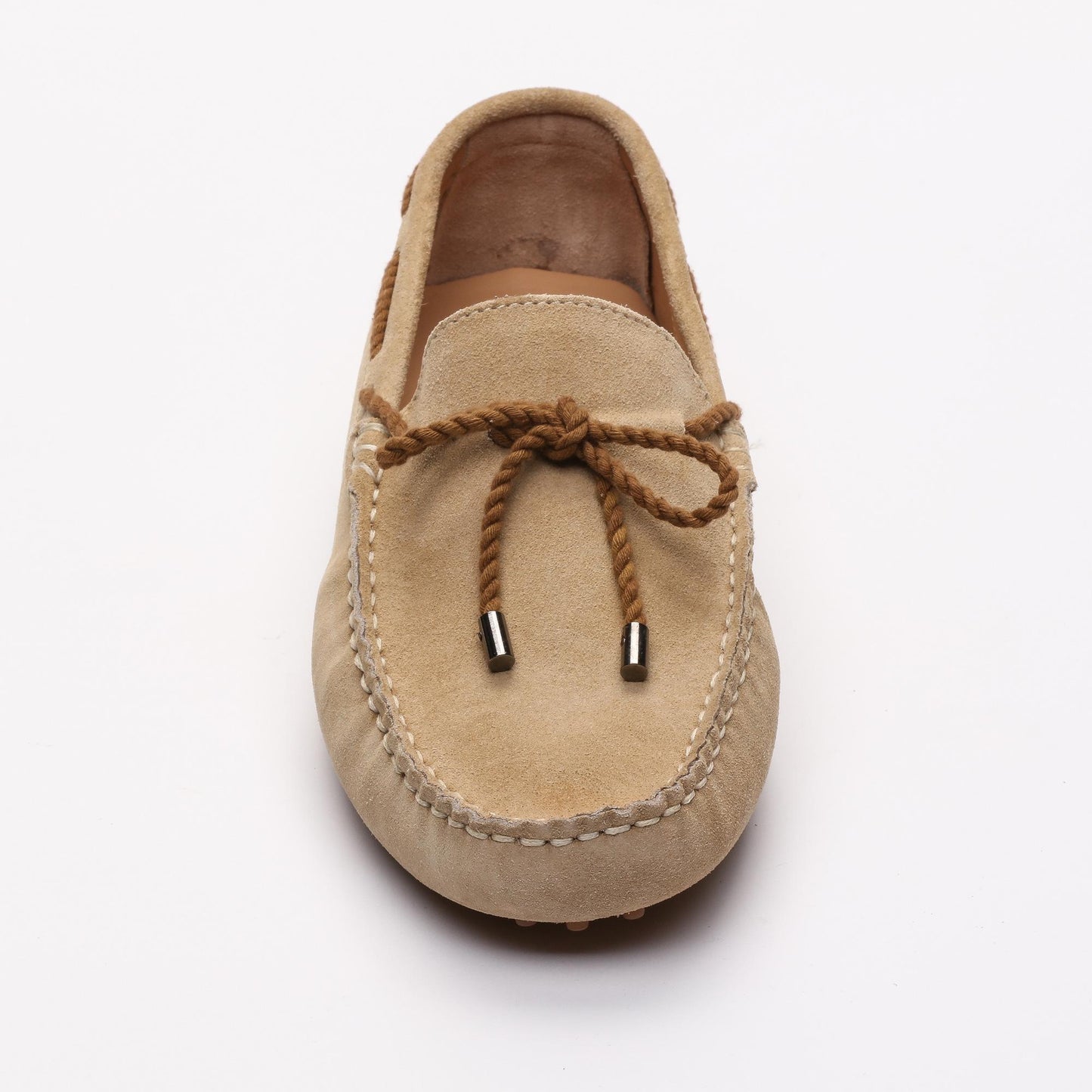 BUTLER mocassins à lacets beige