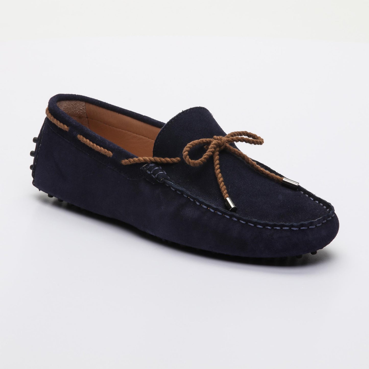 BUTLER mocassins à lacets marine