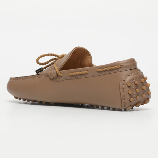 BUTLER mocassins à lacets noisette