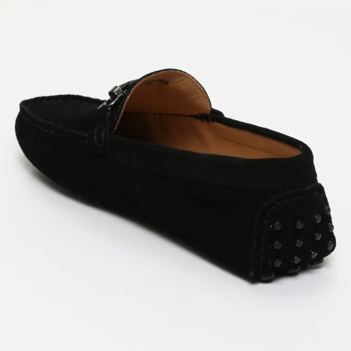 TRENTON mocassins fantaisie noir