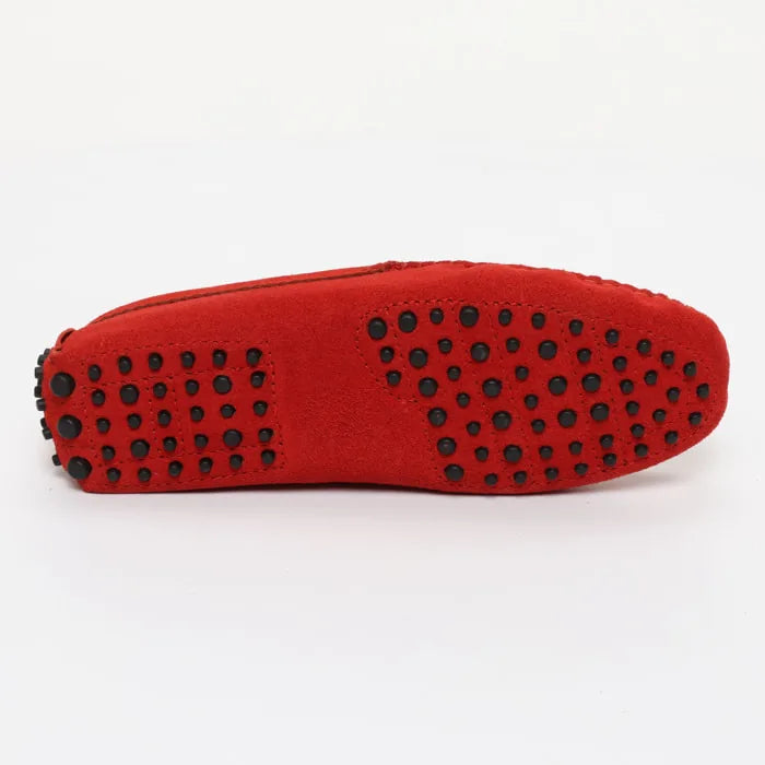 DENNIS mocassins classiques rouge