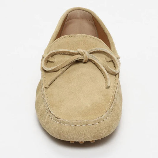 JOHNNY mocassins à lacets beige