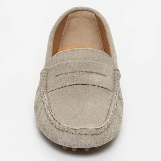 THANDIE mocassins classiques gris clair