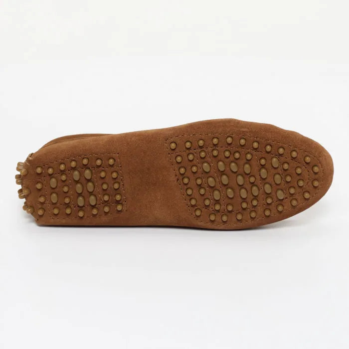 THANDIE mocassins classiques camel et bronze