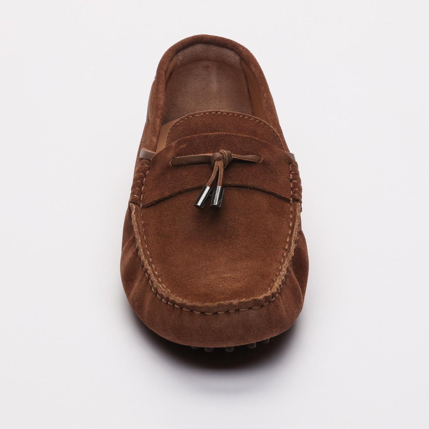 CLAYTON mocassins à lacets camel