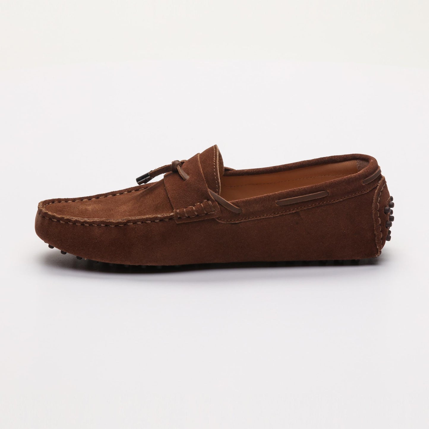 CLAYTON mocassins à lacets camel