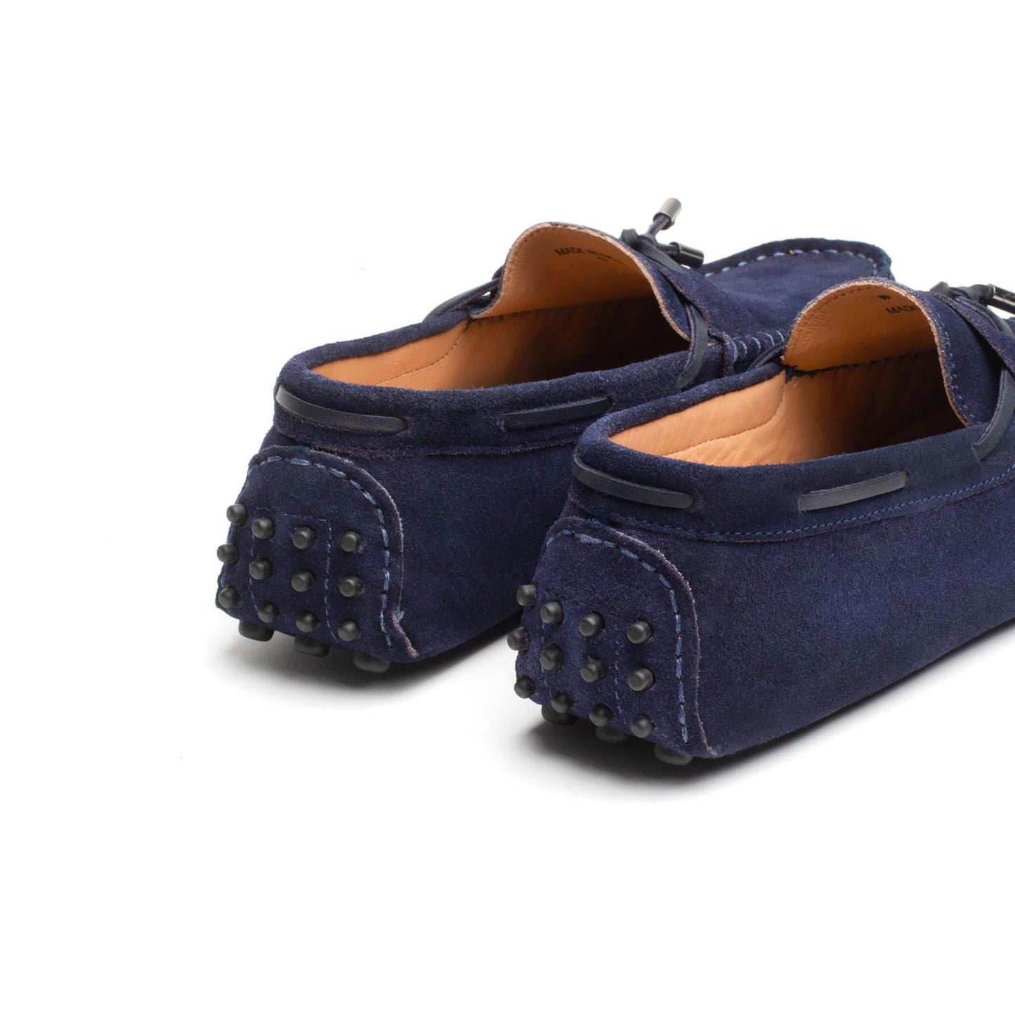 CLAYTON mocassins à lacets marine
