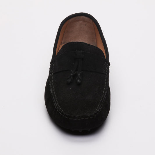 DALTON mocassins à pompons noir