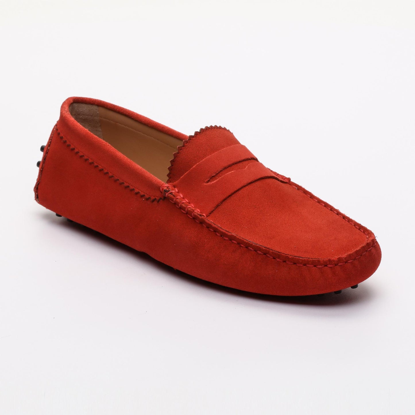 DENNIS mocassins classiques rouge