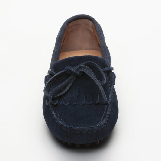 EMMA mocassins à lacets bleu sargasso