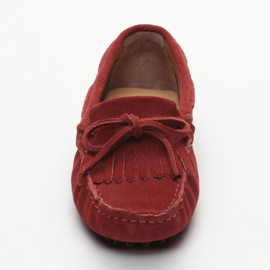 EMMA mocassins à lacets vin de vin