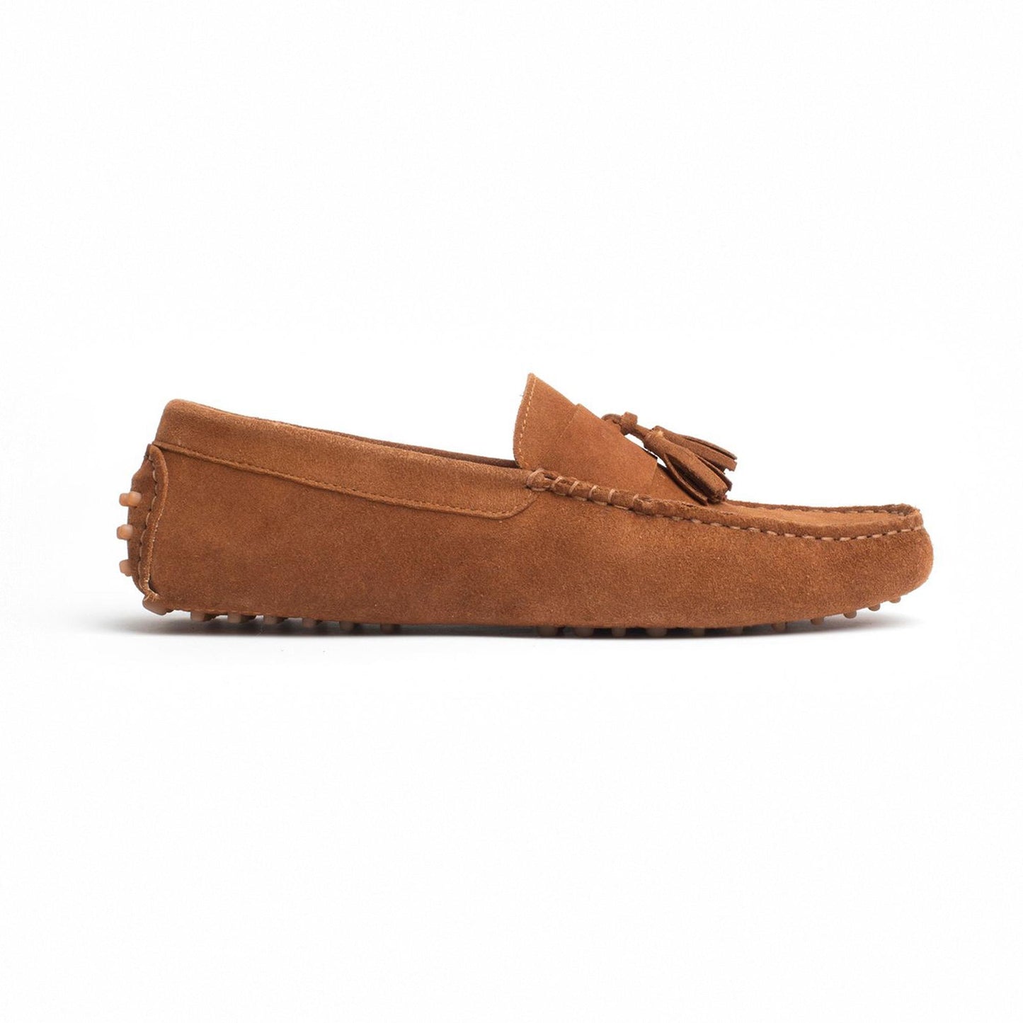 FRED mocassins à pompons camel