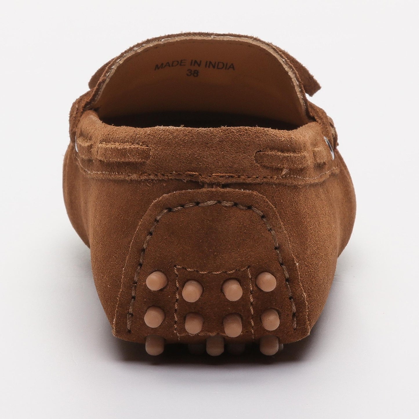 JANUARY mocassins à pompons camel