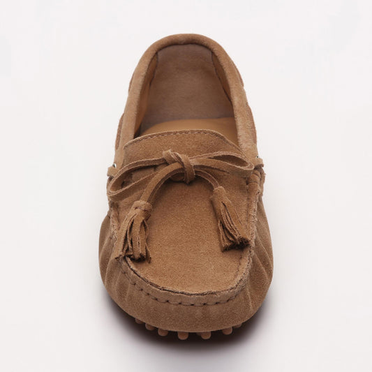 JANUARY mocassins à pompons creme