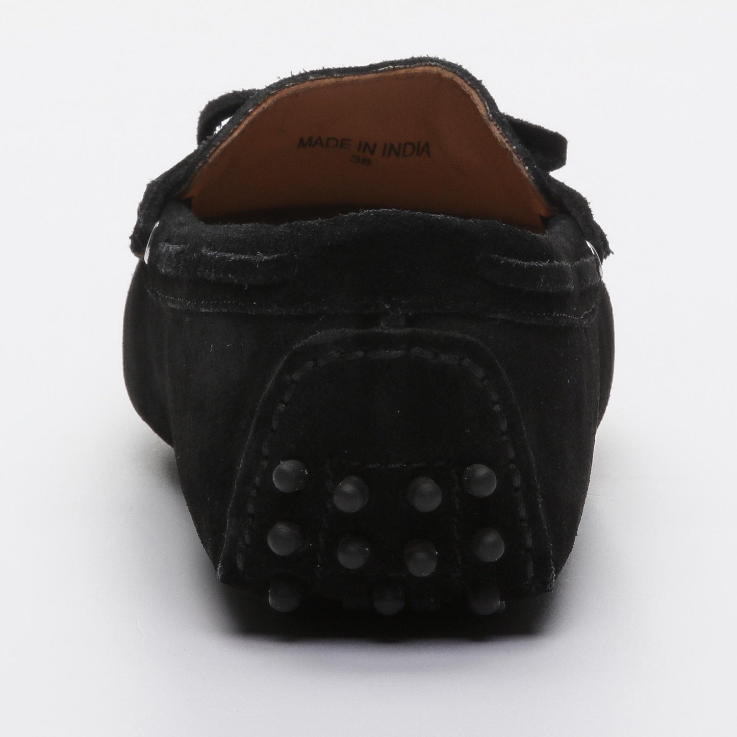 JANUARY mocassins à pompons noir