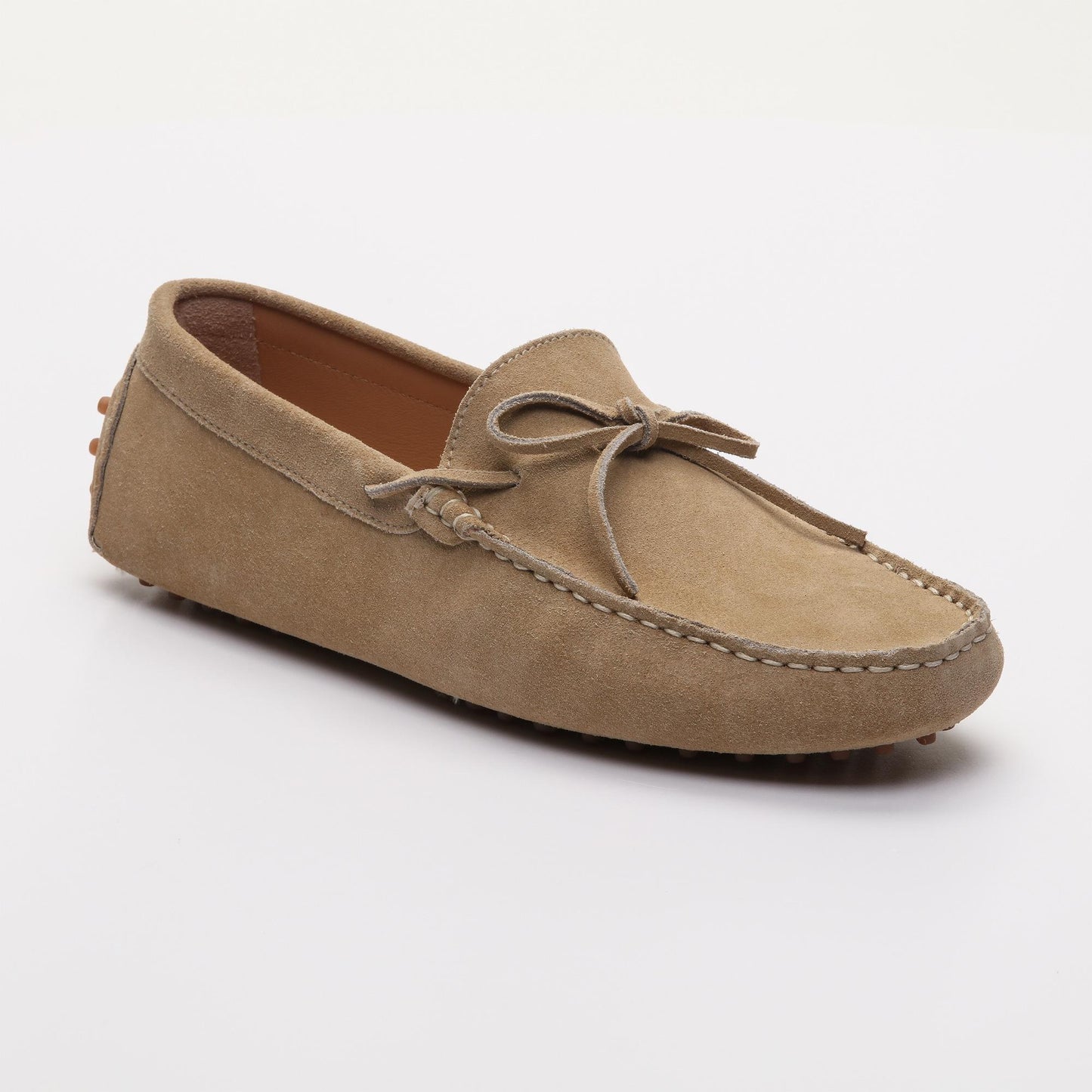 JOHNNY mocassins à lacets beige