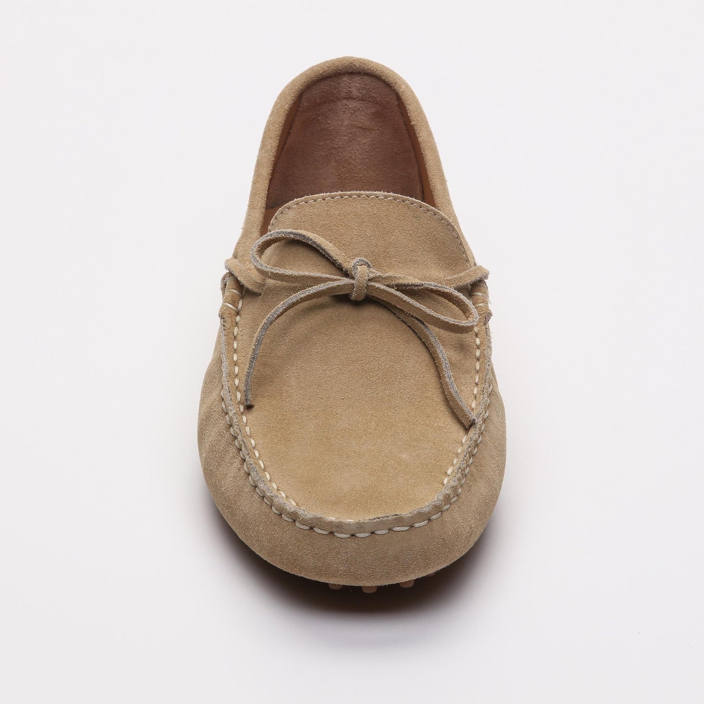 JOHNNY mocassins à lacets beige