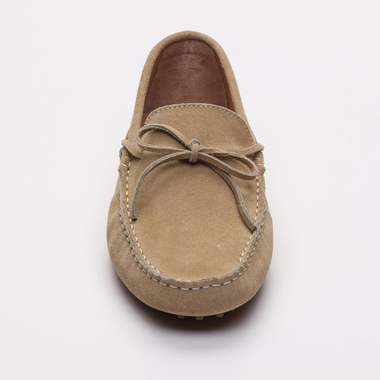 JOHNNY mocassins à lacets beige