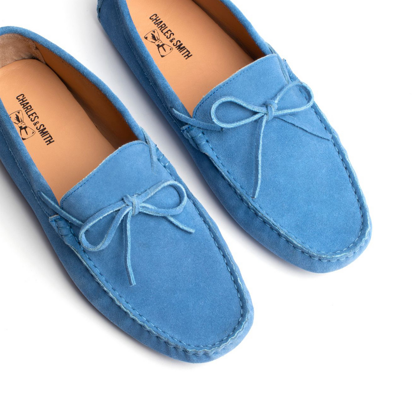 JOHNNY mocassins à lacets bleu