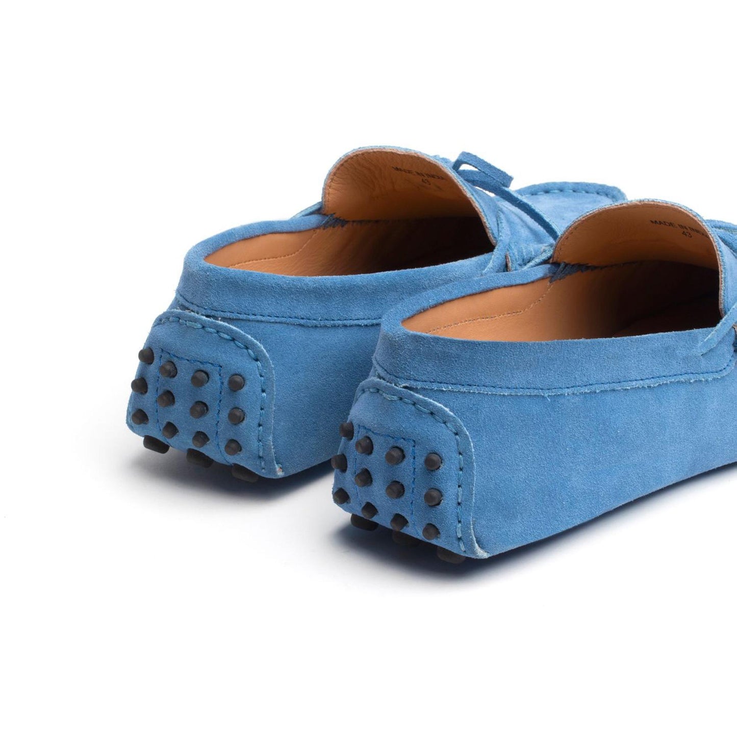 JOHNNY mocassins à lacets bleu