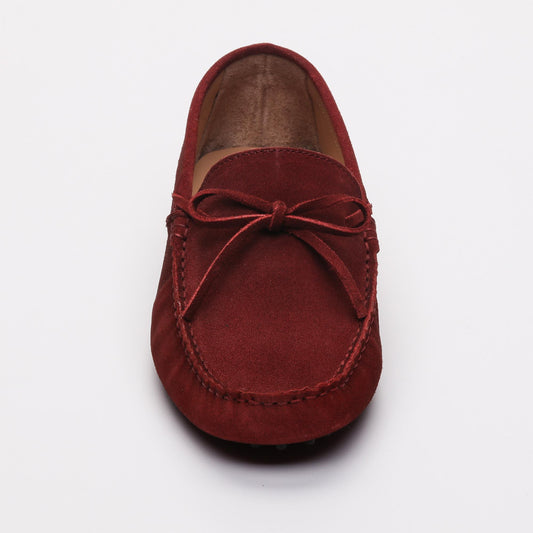 JOHNNY mocassins à lacets bordeaux
