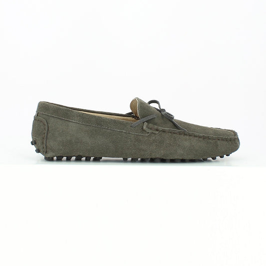 JOHNNY mocassins à lacets gris foncé