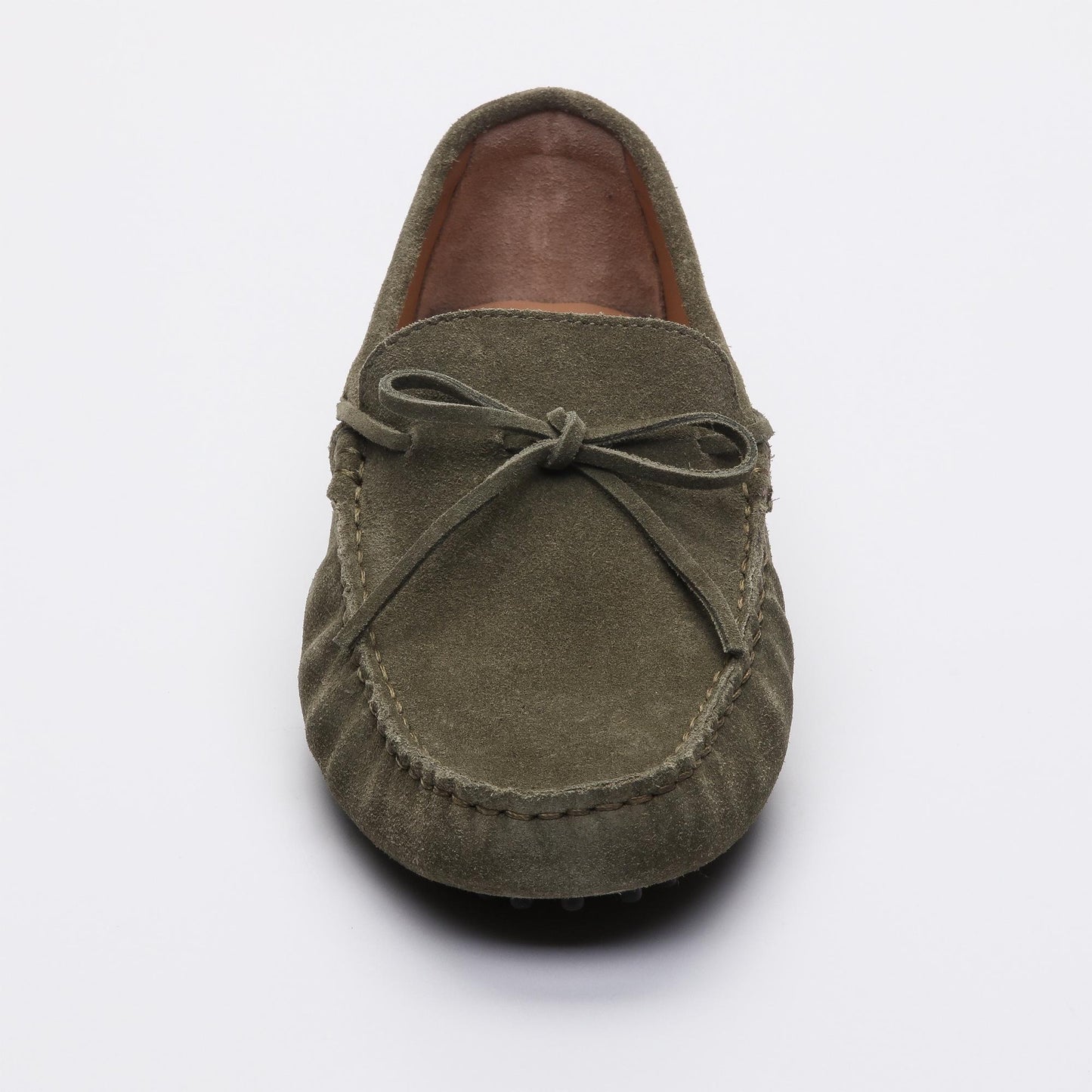 JOHNNY mocassins à lacets kaki