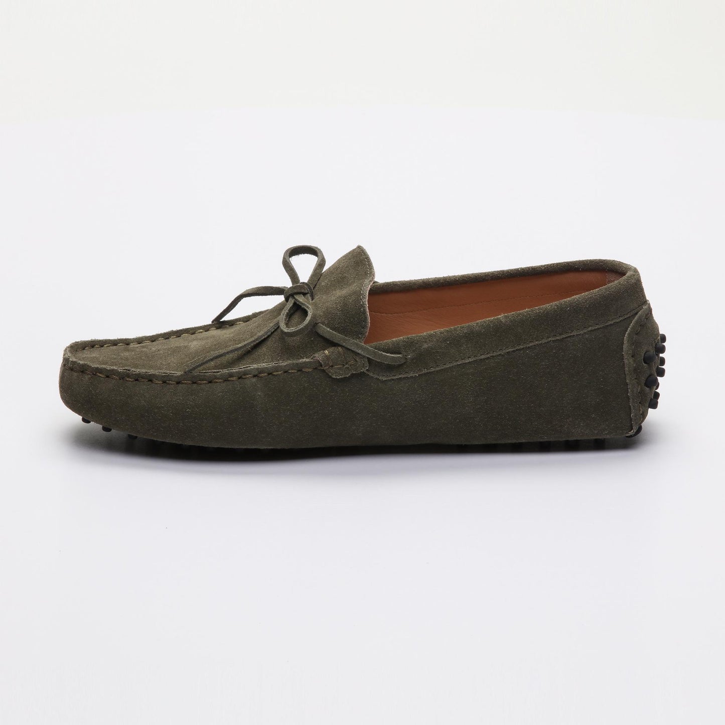 JOHNNY mocassins à lacets kaki