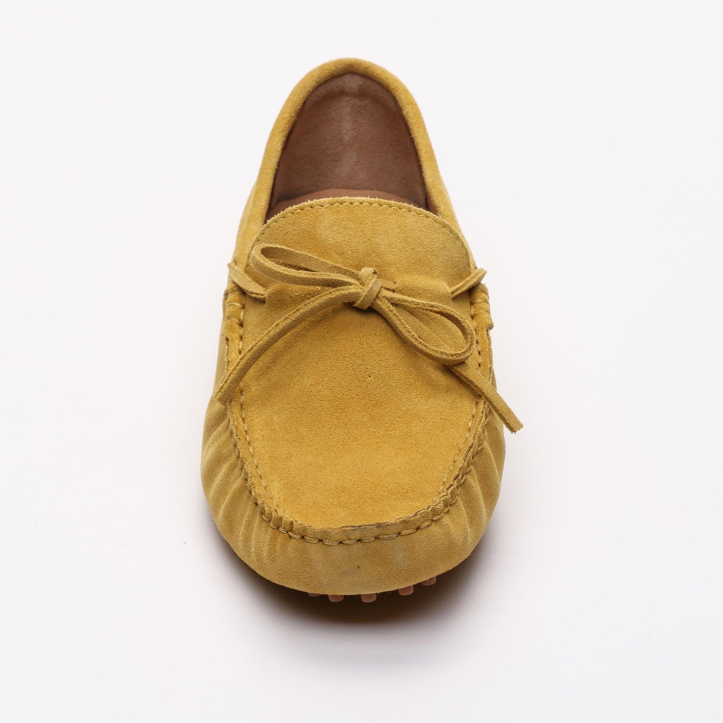 JOHNNY mocassins à lacets moutarde