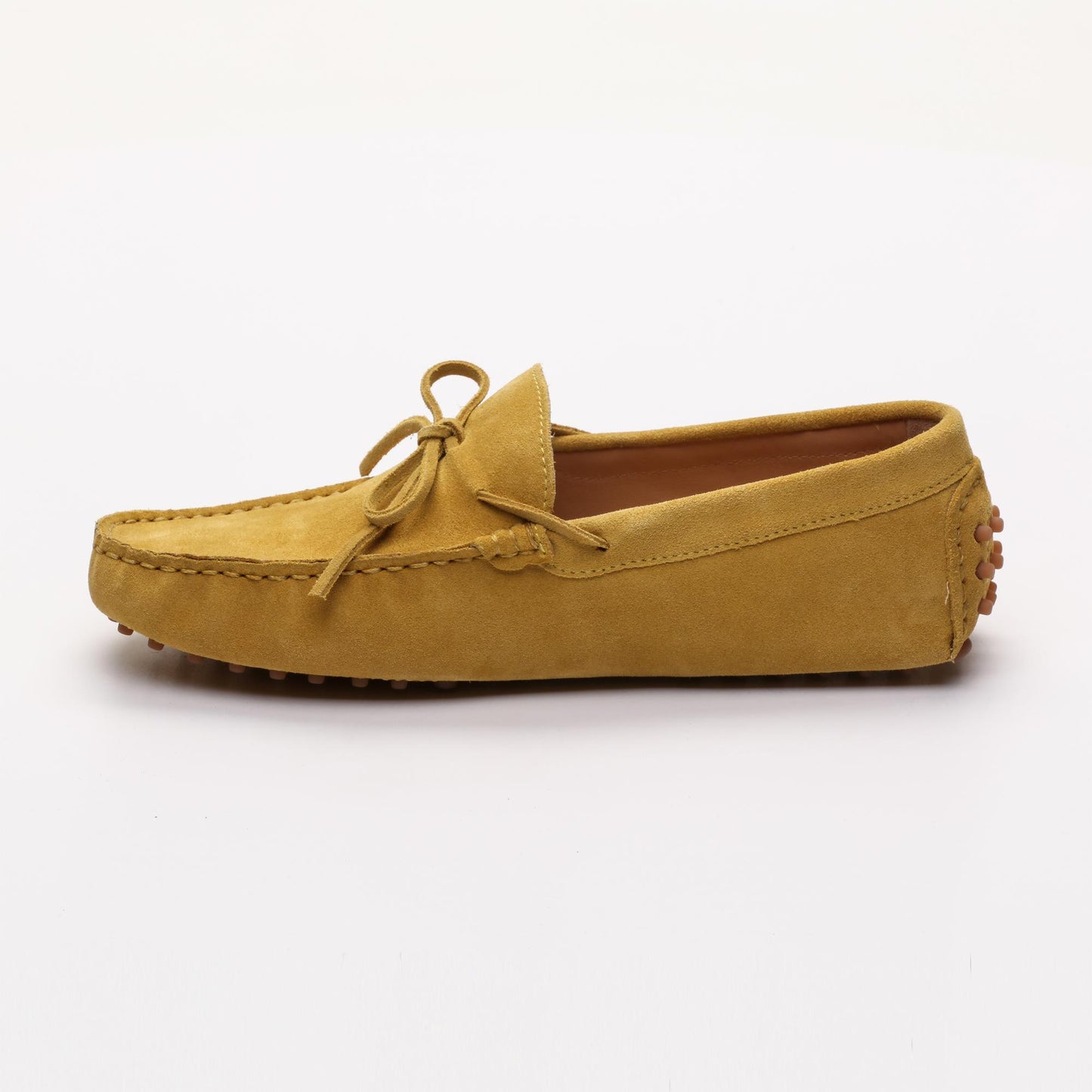 JOHNNY mocassins à lacets moutarde