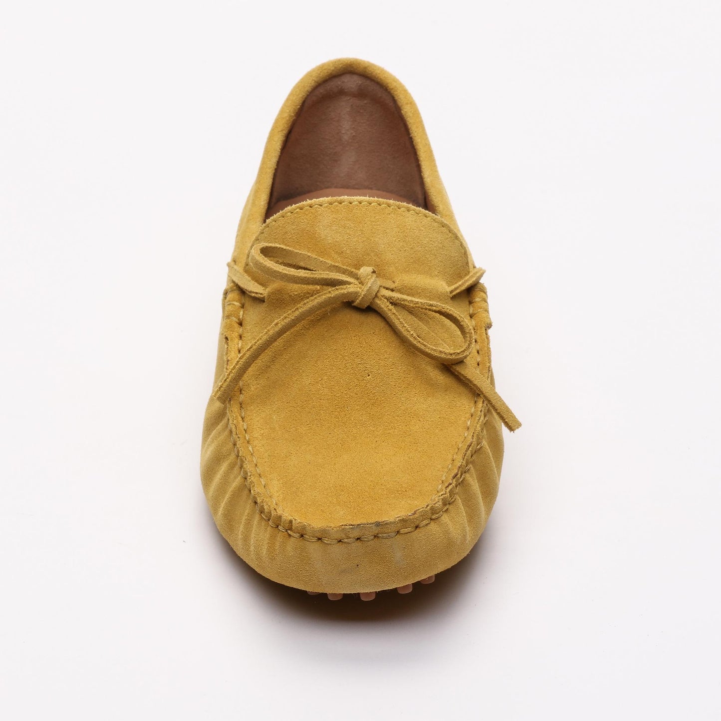 JOHNNY mocassins à lacets moutarde