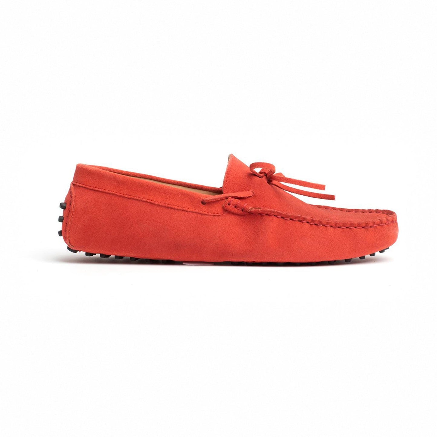 JOHNNY mocassins à lacets rouge