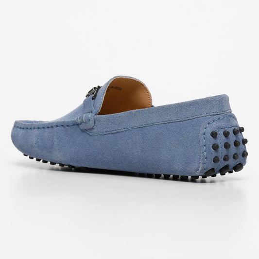 LUKE mocassins fantaisies bleu denim