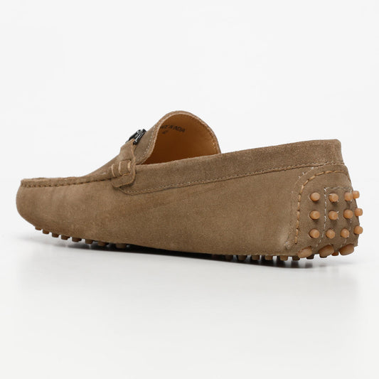 LUKE mocassins fantaisies kaki brun