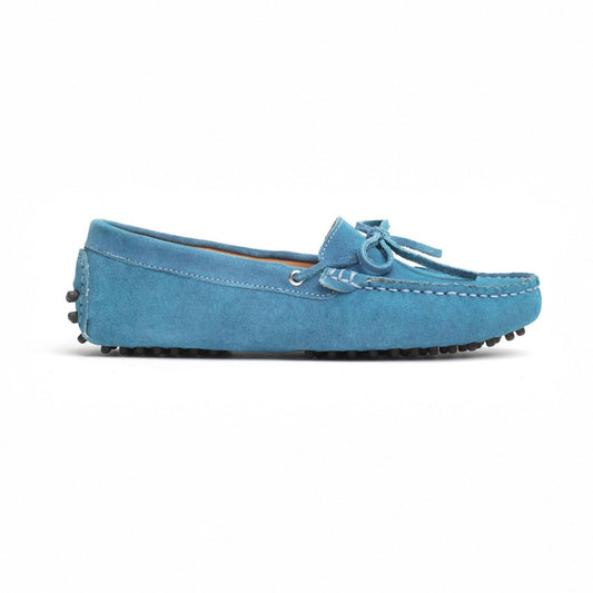 NEWTON mocassins à lacets bleu électrique