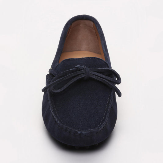 NEWTON mocassins à lacets bleu sargasso