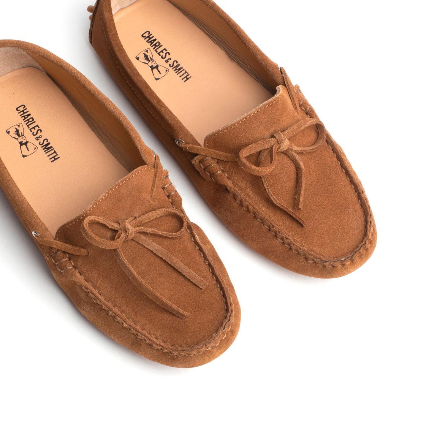 NEWTON mocassins à lacet camel