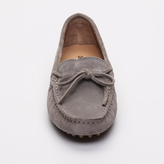 NEWTON mocassins à lacets gris clair