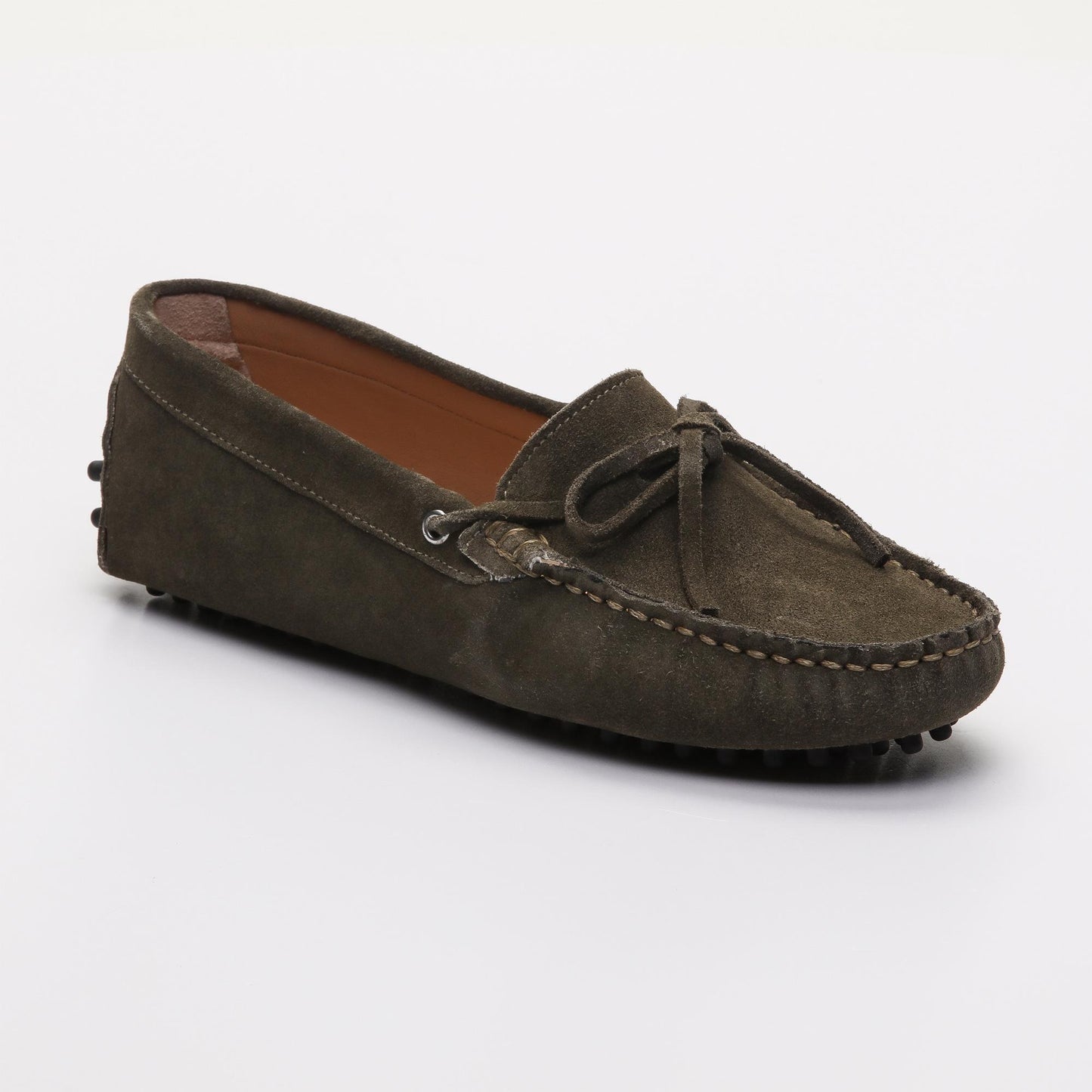 NEWTON mocassins à lacets kaki