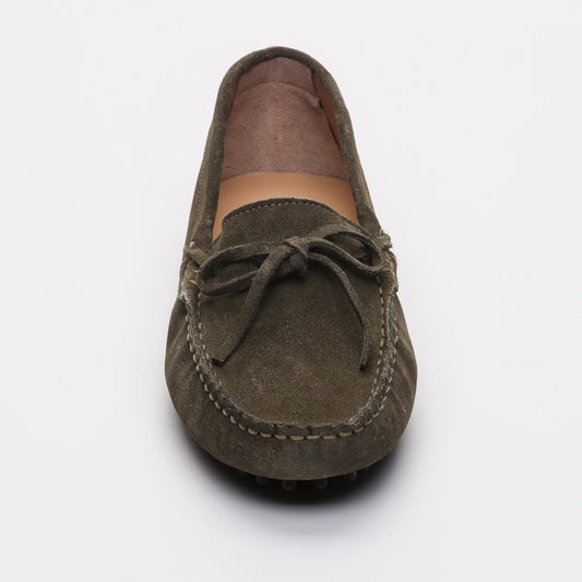 NEWTON mocassins à lacets kaki