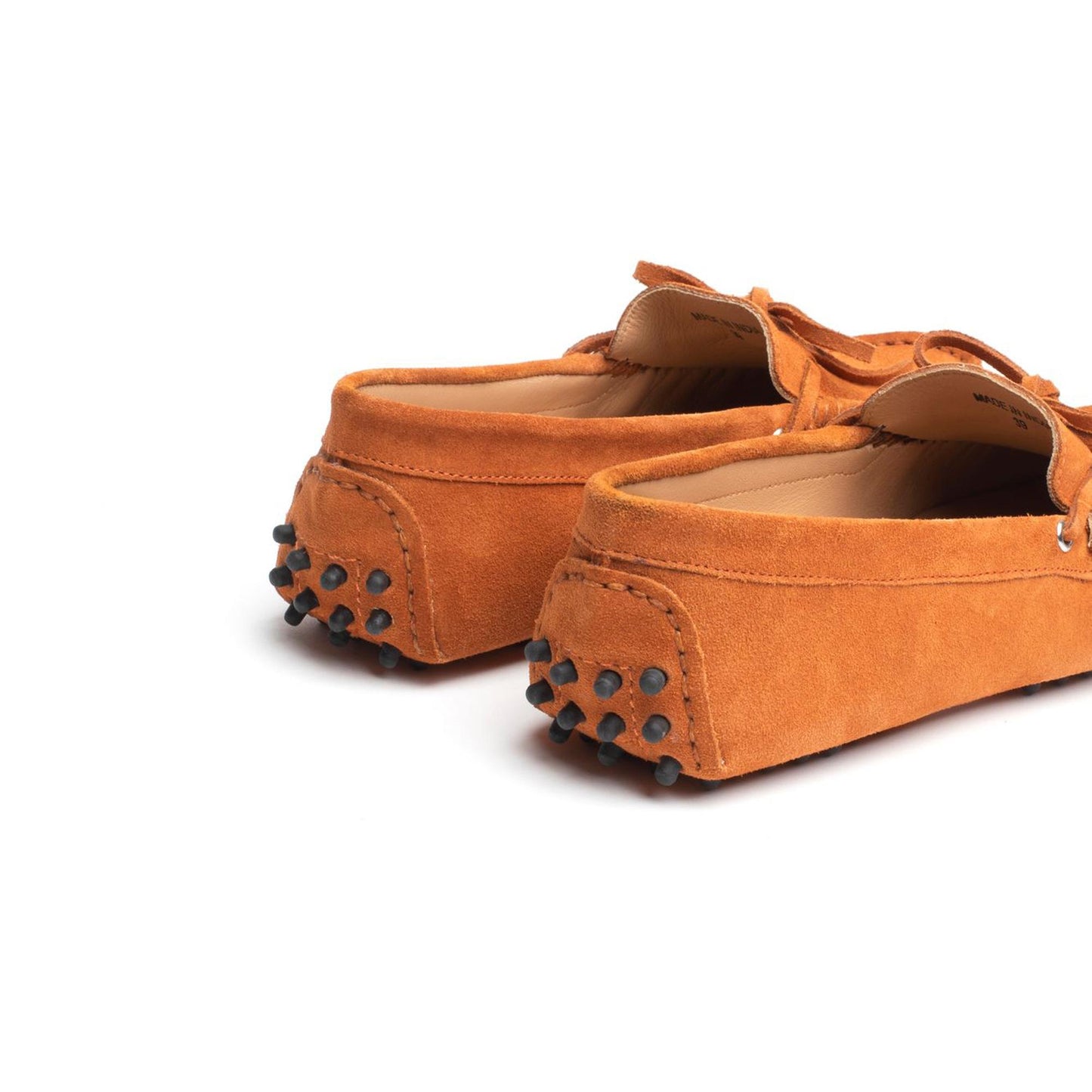 NEWTON mocassins à lacets orange