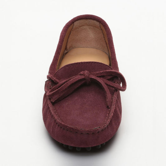 NEWTON mocassins à lacets violet foncé