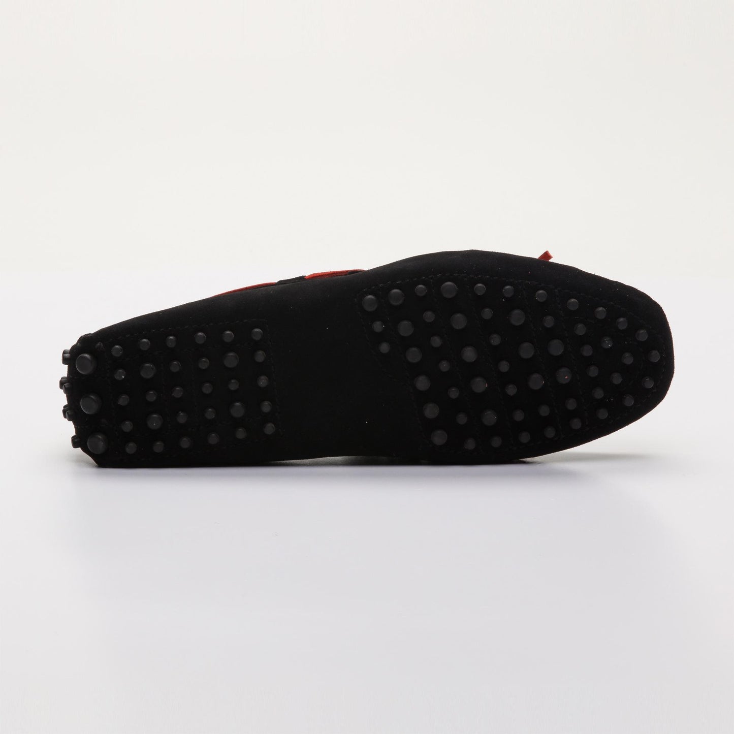 QUID mocassins à lacets noir et rouge
