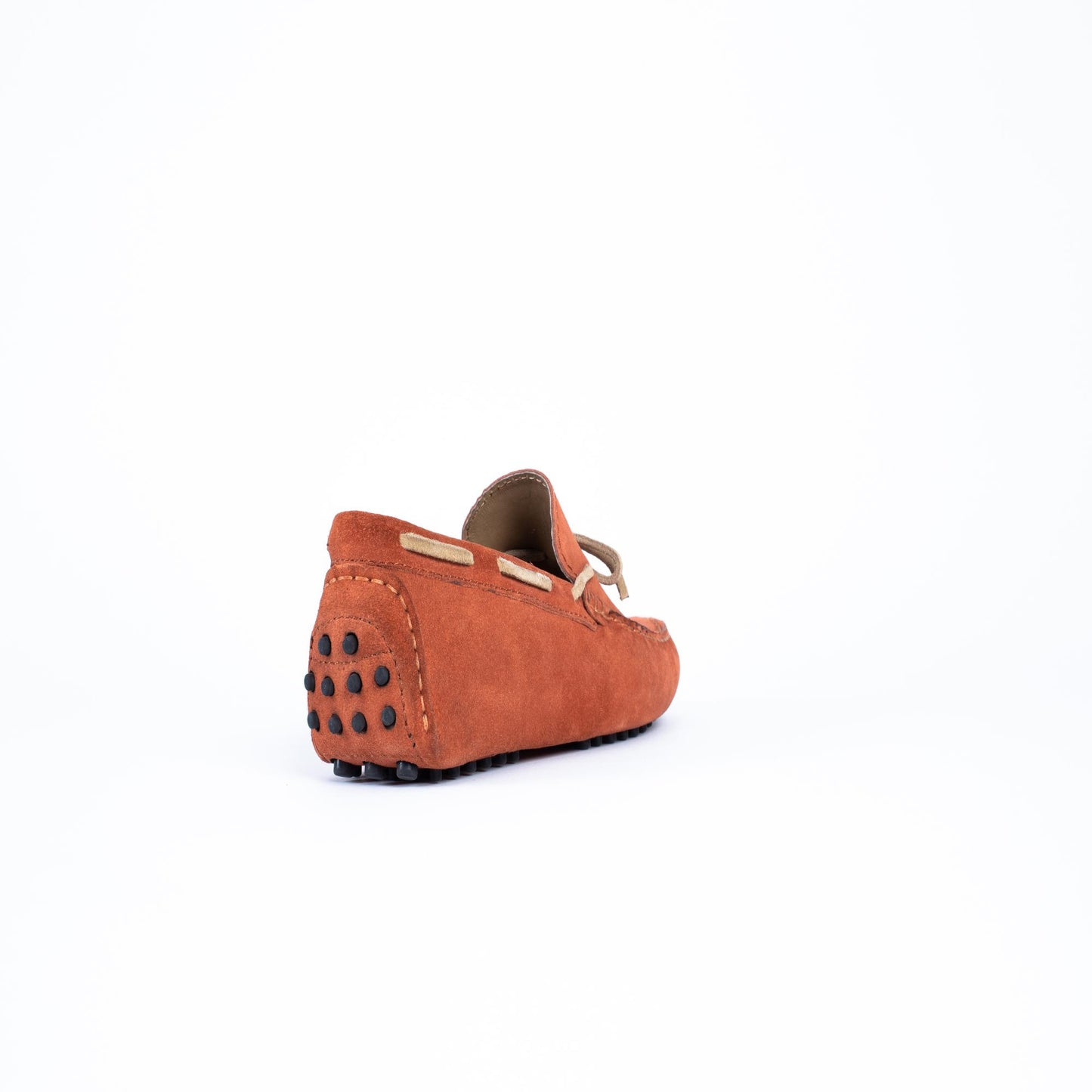 QUID mocassins à lacets terre cuite et beige
