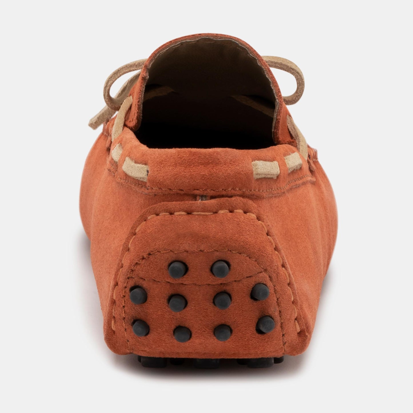 QUID mocassins à lacets terre cuite et beige