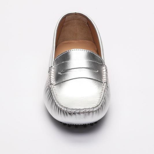 THANDIE mocassins classiques argent