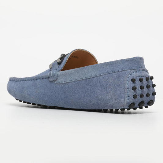 TOM mocassins fantaisies bleu denim