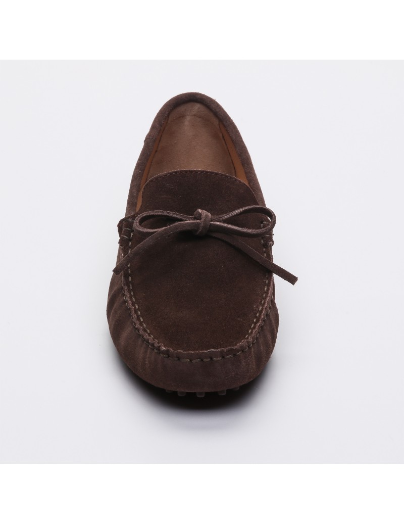 Mocassin Lacets Andy Chocolat